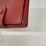 【6gc2783】シャネル 財布 キャビアスキン レッド ゴールド金具【中古】レディース