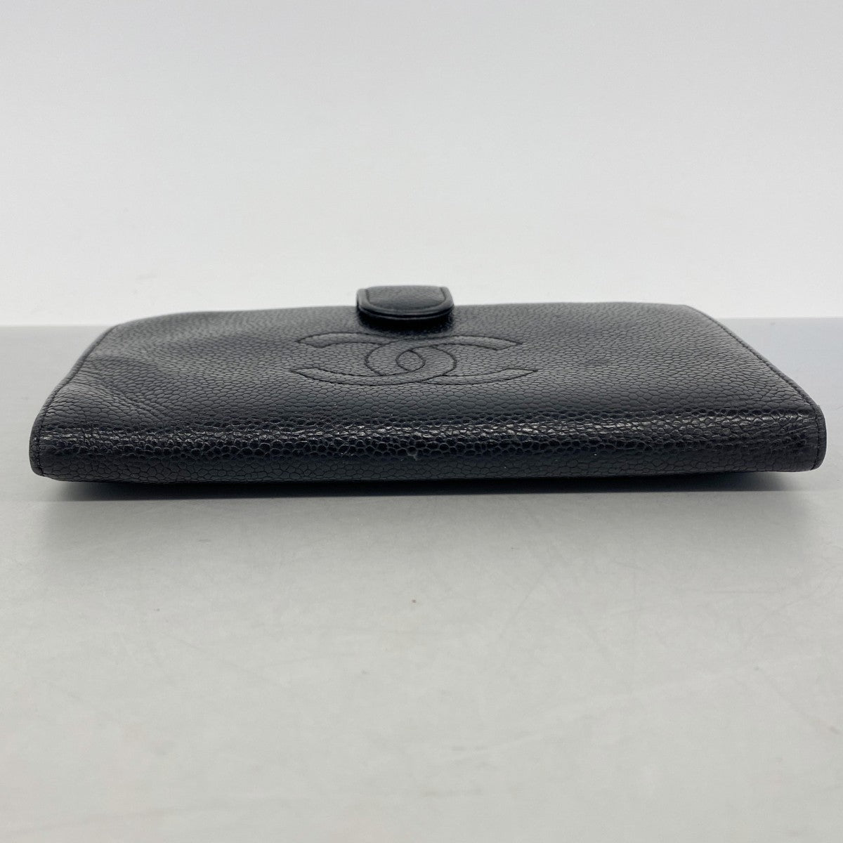 【6gc2784】シャネル 長財布 キャビアスキン ブラック ゴールド金具【中古】レディース