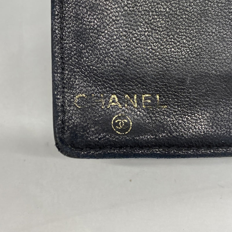 【6gc2784】シャネル 長財布 キャビアスキン ブラック ゴールド金具【中古】レディース