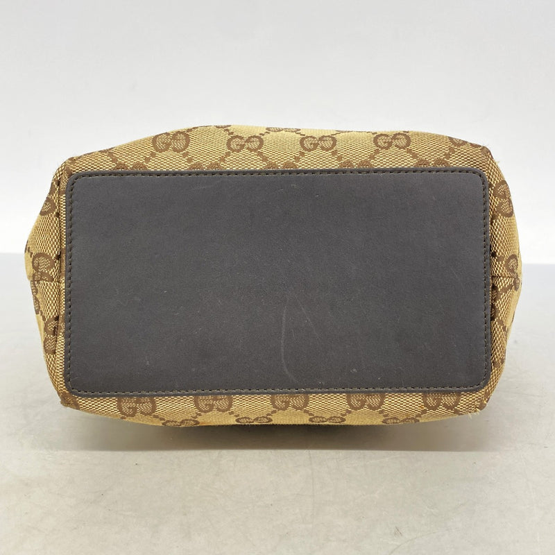 【6gc2786-k】グッチ トートバッグ GGキャンバス 002 1099 キャンバス ブラウン ゴールド金具【中古】レディース