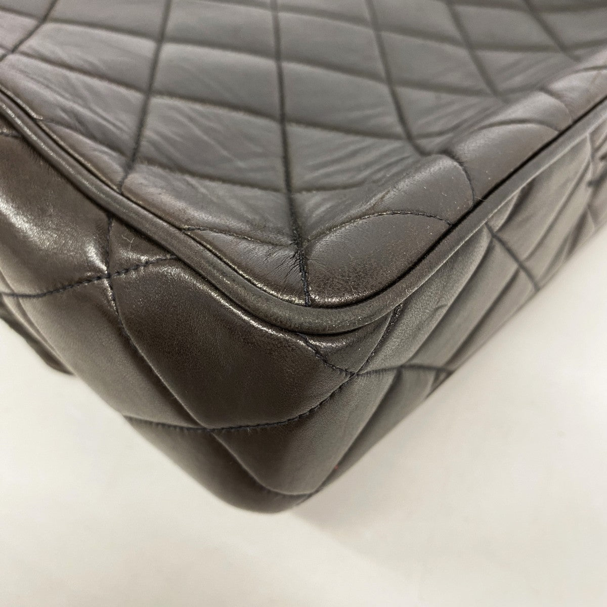 【6gc2789-k】シャネル ショルダーバッグ マトラッセ フリンジショルダー ラムスキン ブラック ゴールド金具【中古】レディース