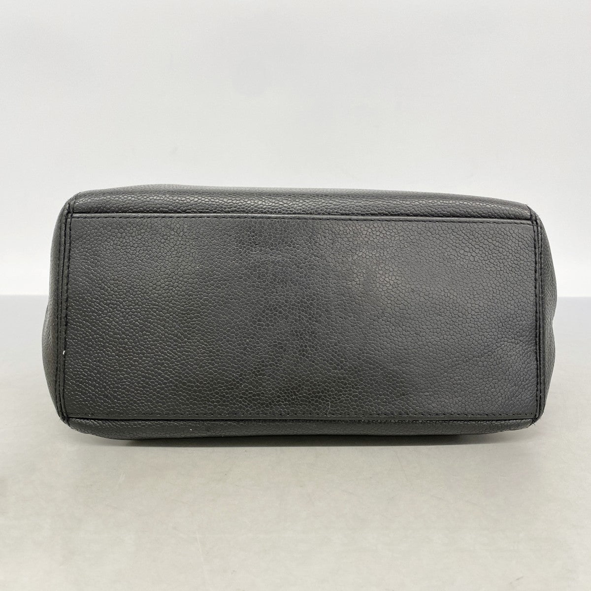 【6gc2790-k】シャネル トートバッグ キャビアスキン ブラック ゴールド金具【中古】レディース
