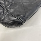 【6gc2806-k】シャネル トートバッグ マトラッセ レザー ブラック シルバー金具【中古】レディース