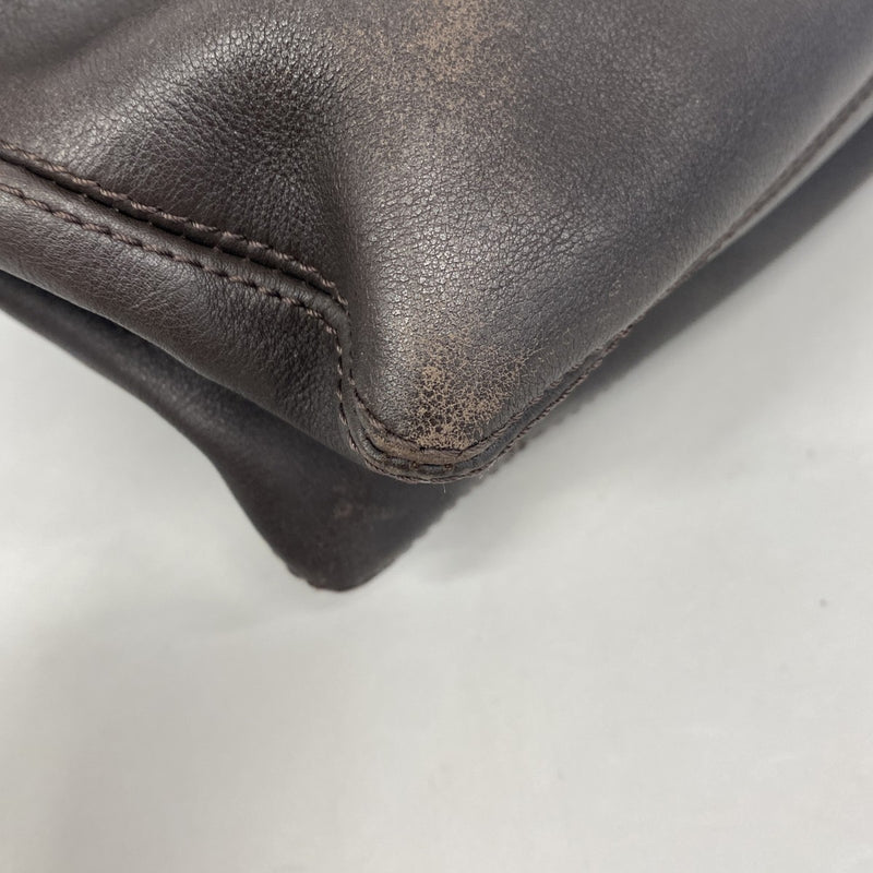 【6gc2809-k】シャネル トートバッグ ラムスキン ブラウン シルバー金具【中古】レディース