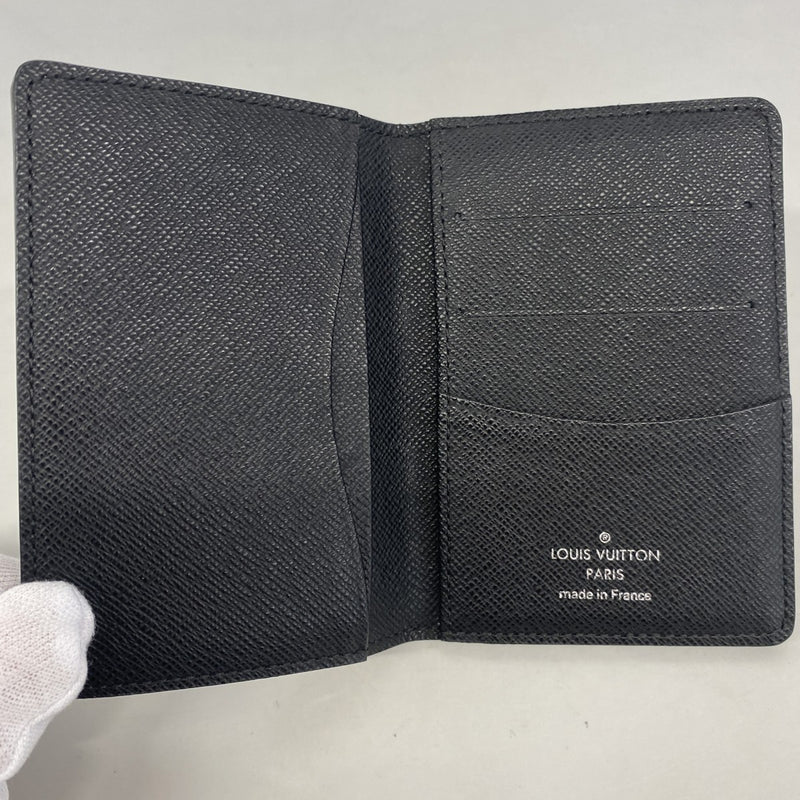 【6gc2815-k】ルイヴィトン カードケース ダミエ・グラフィット オーガナイザードゥポッシュ N63075 ブラック【中古】メンズ