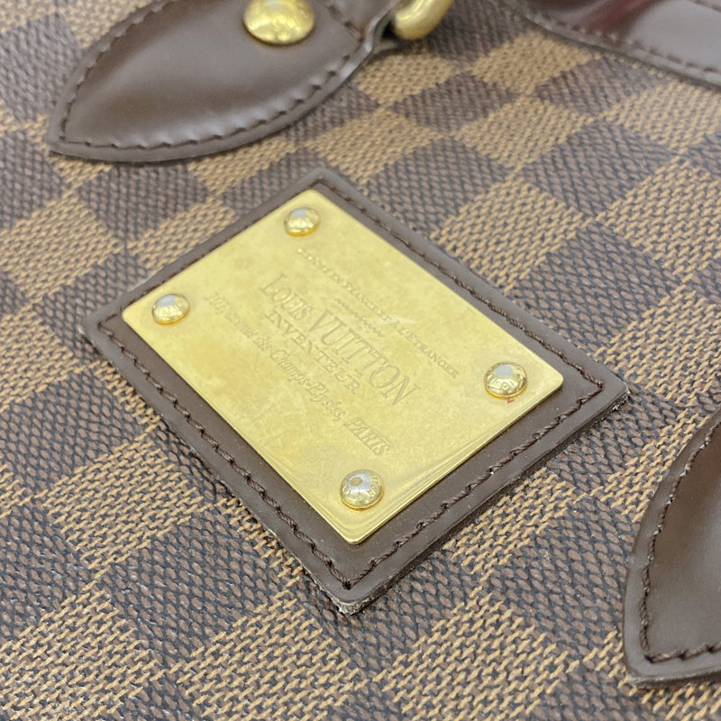 【6gc2823】ルイヴィトン トートバッグ ダミエ ハムステッドPM N51205 エベヌ【中古】レディース