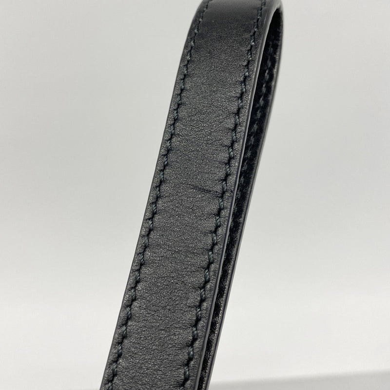 【6gc2827-k】グッチ クラッチバッグ グッチシマ 473881 レザー ブラック シルバー金具【中古】メンズ