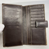 【6gc2828-k】グッチ 長財布 GGキャンバス 181593 キャンバス ブラウン ゴールド金具【中古】レディース