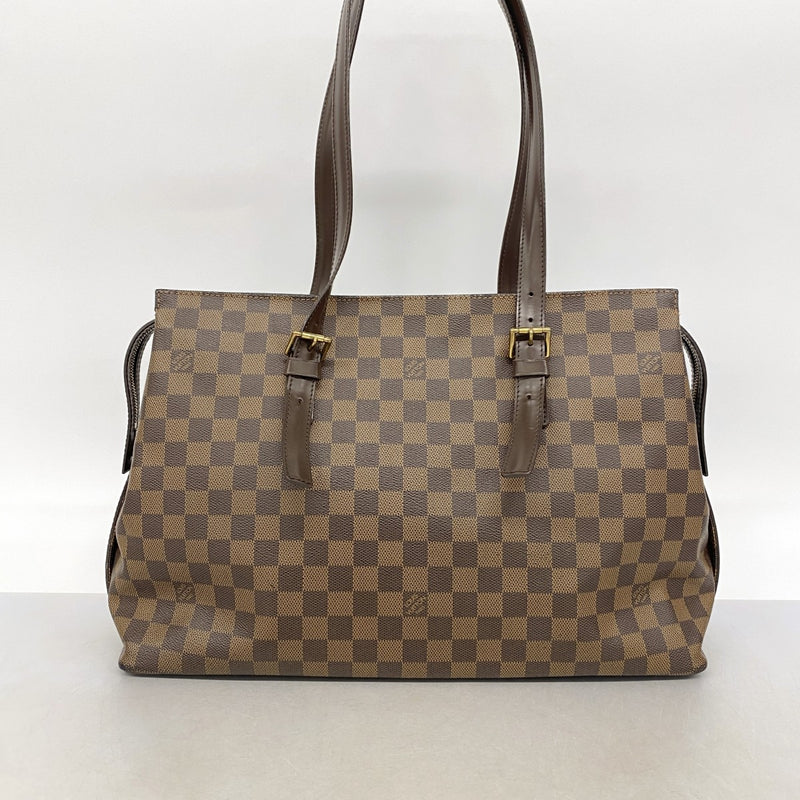 【6gc2837】ルイヴィトン トートバッグ ダミエ チェルシー N51119 エベヌ【中古】レディース