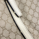 【6gc2858】セリーヌ トートバッグ マカダム ナイロンキャンバス ベージュ シャンパンゴールド金具【中古】レディース