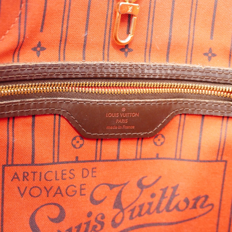 【6gc2878】ルイヴィトン トートバッグ ダミエ ネヴァーフルMM N51105 エベヌ【中古】レディース