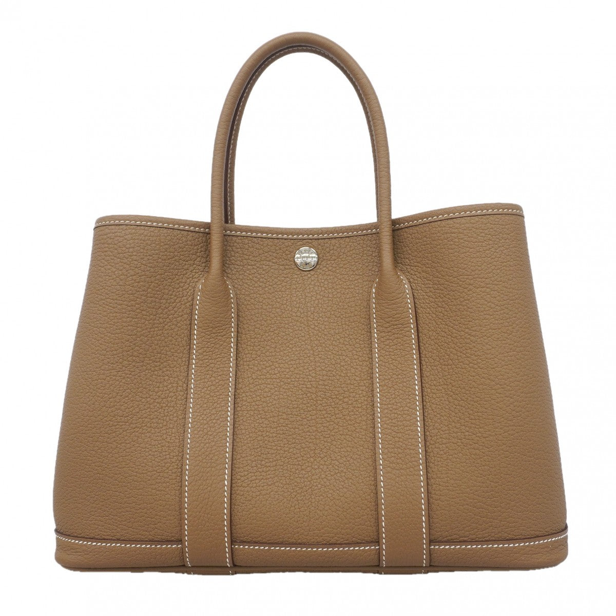 【6gc2888】エルメス トートバッグ ガーデンパーティTPM ネゴンダ エトゥープ シルバー金具 B刻印【中古】レディース