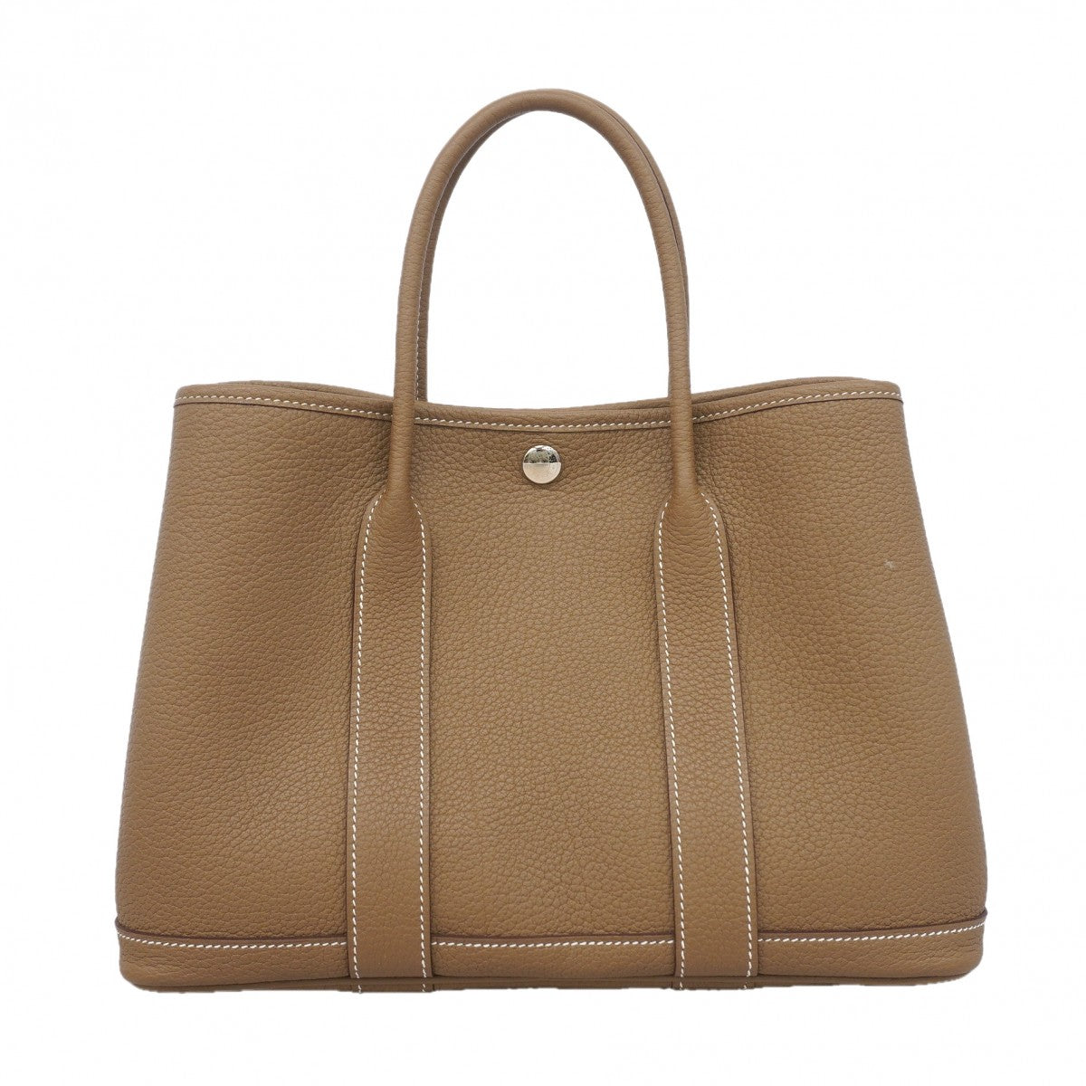 【6gc2888】エルメス トートバッグ ガーデンパーティTPM ネゴンダ エトゥープ シルバー金具 B刻印【中古】レディース