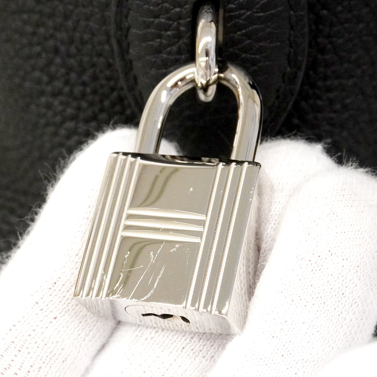 【6gc2895】エルメス ショルダーバッグ ボリードメッセンジャー トゴ ブラック シルバー金具 K刻印【中古】レディース