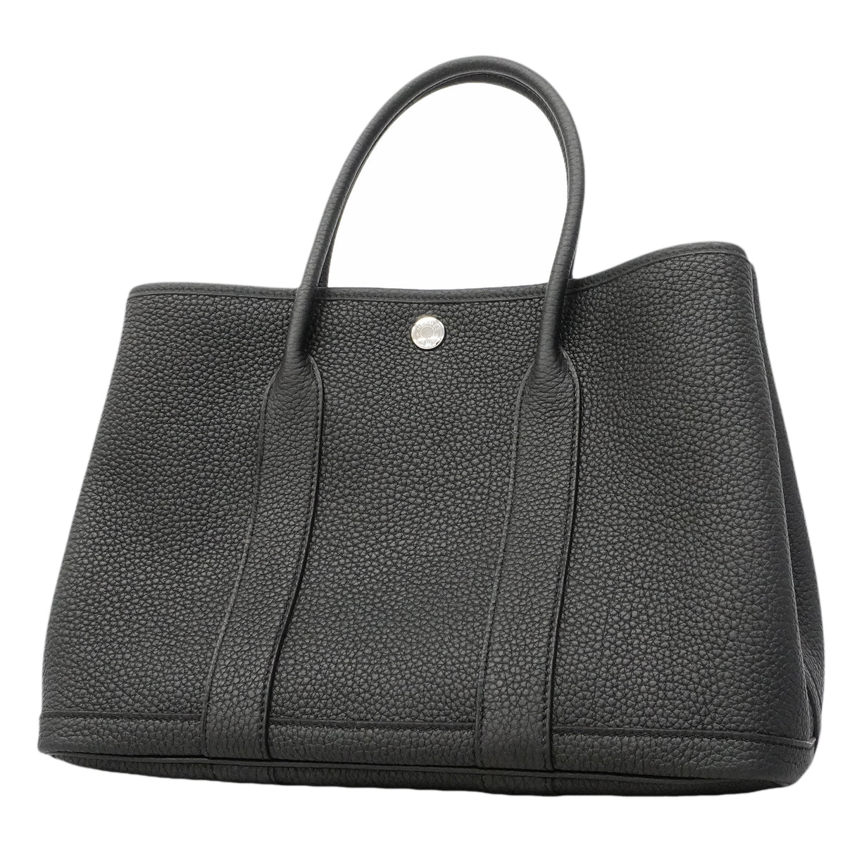 【6gc2896】エルメス トートバッグ ガーデンパーティTPM ネゴンダ ブラック シルバー金具 G刻印【中古】レディース