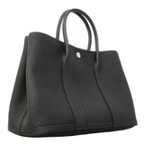 【6gc2896】エルメス トートバッグ ガーデンパーティTPM ネゴンダ ブラック シルバー金具 G刻印【中古】レディース