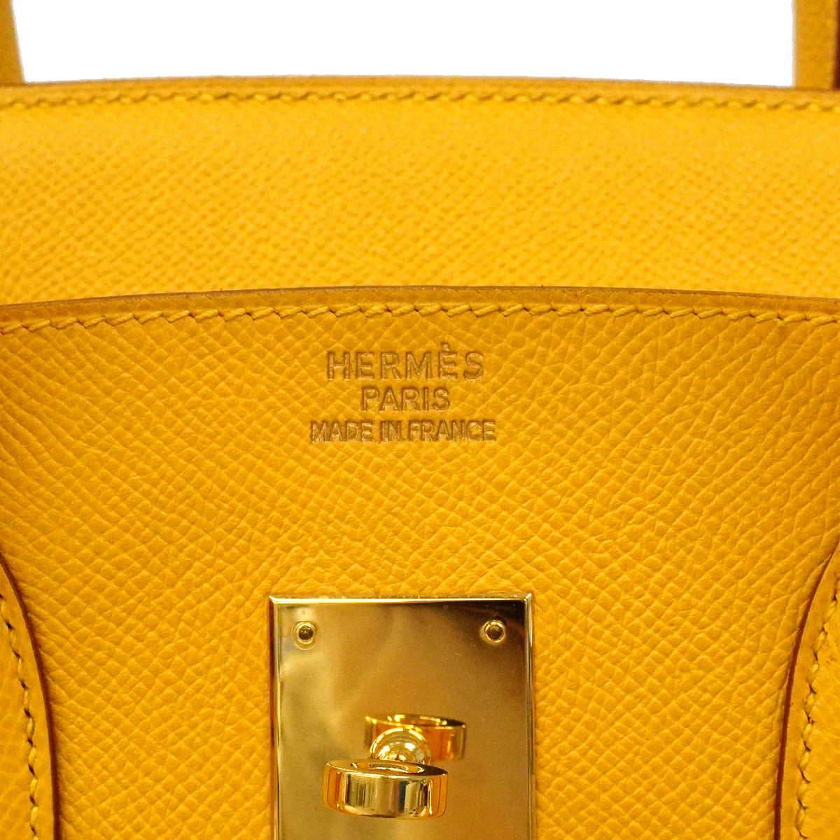 【6gc2897】エルメス ハンドバッグ バーキン35 クシュベル ジョーヌ ゴールド金具 □D刻印【中古】レディース