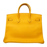 【6gc2897】エルメス ハンドバッグ バーキン35 クシュベル ジョーヌ ゴールド金具 □D刻印【中古】レディース