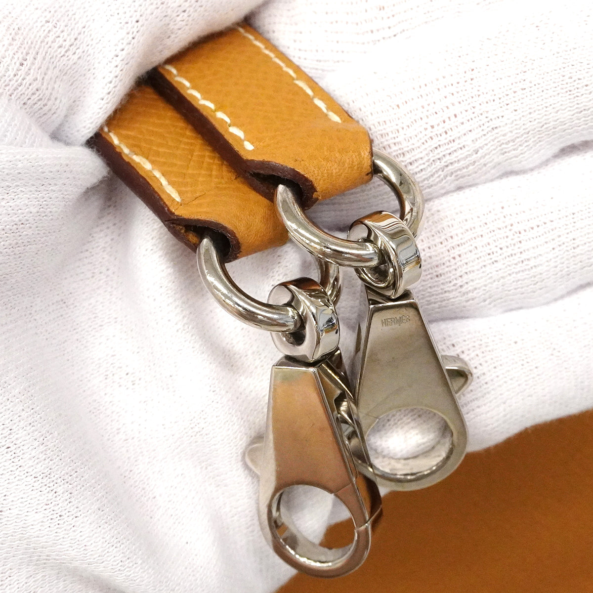 【6gc2898】エルメス ハンドバッグ ボリード35 ヴォーエプソン ナチュラル シルバー金具 □K刻印【中古】レディース