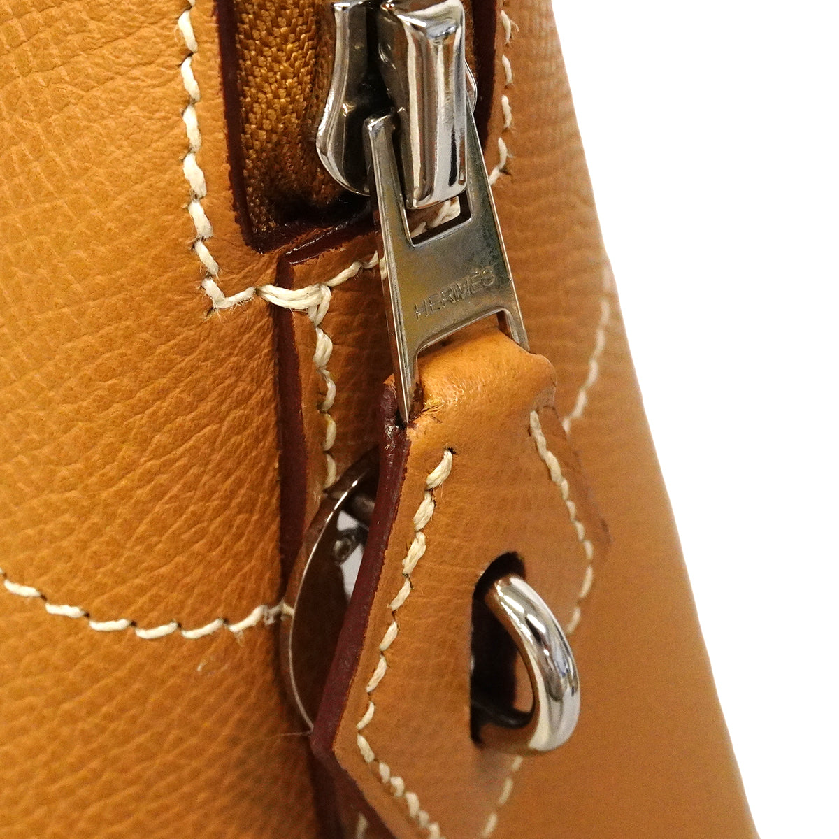 【6gc2898】エルメス ハンドバッグ ボリード35 ヴォーエプソン ナチュラル シルバー金具 □K刻印【中古】レディース