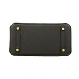 【6gc2913-g】エルメス ハンドバッグ バーキン25 トゴ ブラック ゴールド金具 K刻印【中古】レディース
