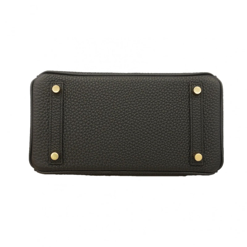 【6gc2913-g】エルメス ハンドバッグ バーキン25 トゴ ブラック ゴールド金具 K刻印【中古】レディース