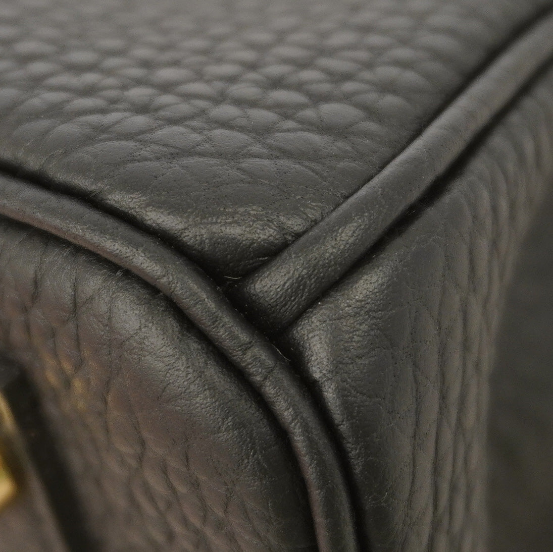 【6gc2913-g】エルメス ハンドバッグ バーキン25 トゴ ブラック ゴールド金具 K刻印【中古】レディース