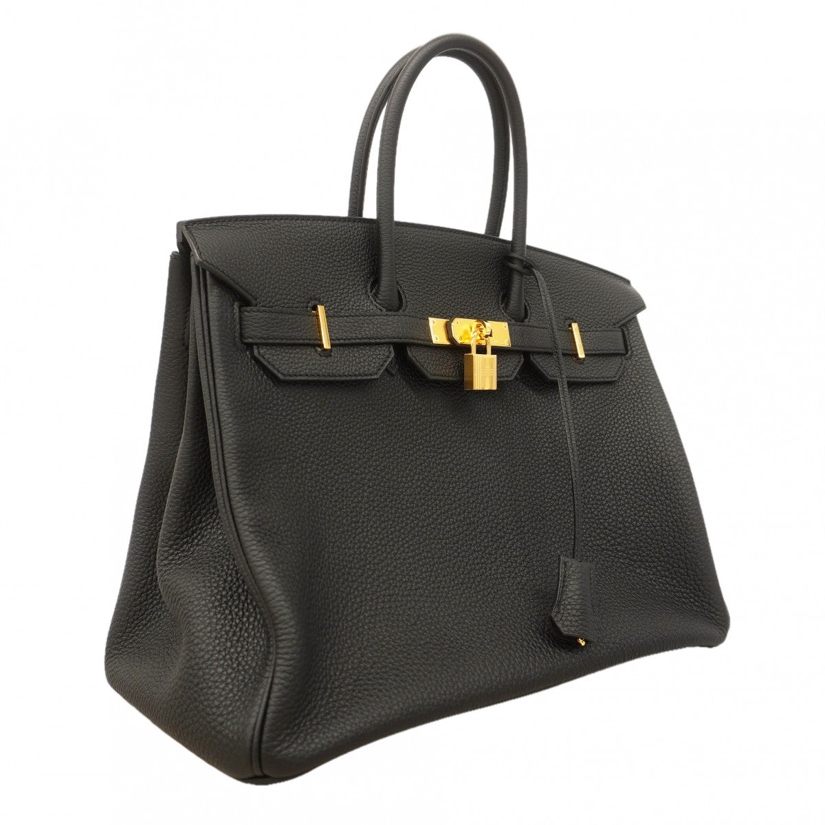 【6gc2914-g】エルメス ハンドバッグ バーキン35 トゴ ブラック ゴールド金具 K刻印【中古】レディース