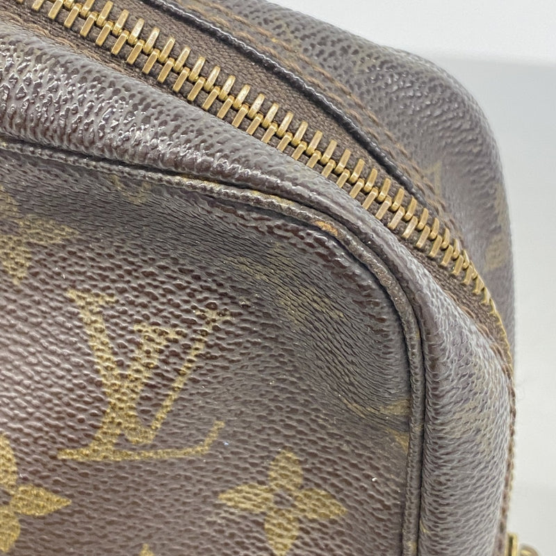 【6gc2918】ルイヴィトン ポーチ モノグラム トゥルーストワレット23 M47524 ブラウン【中古】レディース