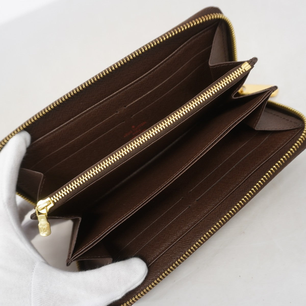 【6gc2954】ルイヴィトン 長財布 ダミエ ジッピーウォレット N60015 エベヌ【中古】メンズ レディース ユニセックス