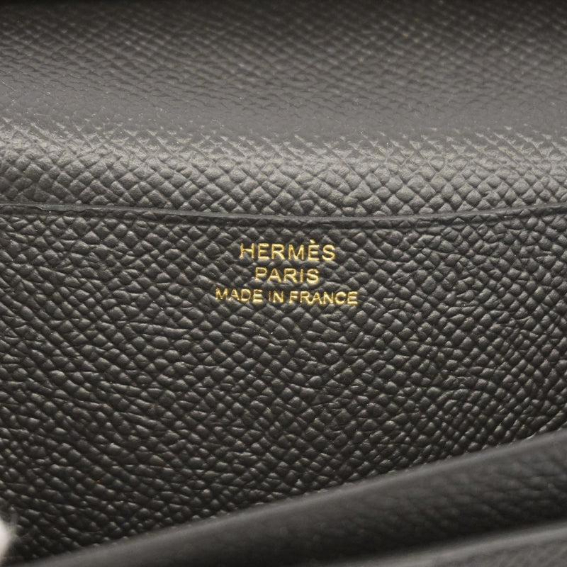 【6gc2966】エルメス 長財布 ベアンスフレ ヴォーエプソン ブラック Z刻印【中古】メンズ レディース ユニセックス