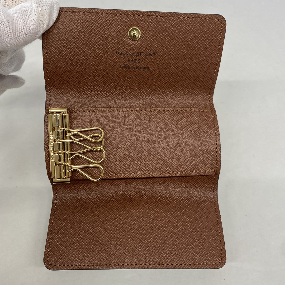 【6gc2976】ルイヴィトン キーケース モノグラム ミュルティクレ 4 M69517 ブラウン【中古】メンズ レディース ユニセックス