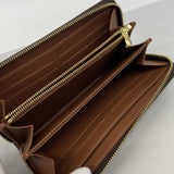【6gc2978】ルイヴィトン 長財布 モノグラム ジッピーウォレット M60017 ブラウン【中古】メンズ レディース ユニセックス