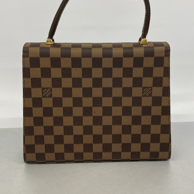 【6gc2979】ルイヴィトン ハンドバッグ ダミエ 100周年記念 マルゼルブ N51379 エベヌ【中古】レディース