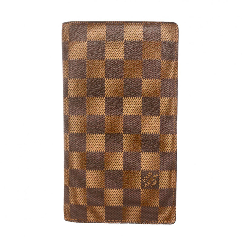 【6gc2994】ルイヴィトン 長札入れ ダミエ ポルトシェキエカルトクレディ N62226 エベヌ【中古】メンズ レディース ユニセックス