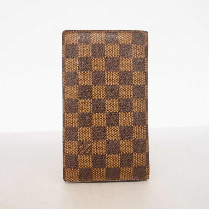 【6gc2994】ルイヴィトン 長札入れ ダミエ ポルトシェキエカルトクレディ N62226 エベヌ【中古】メンズ レディース ユニセックス