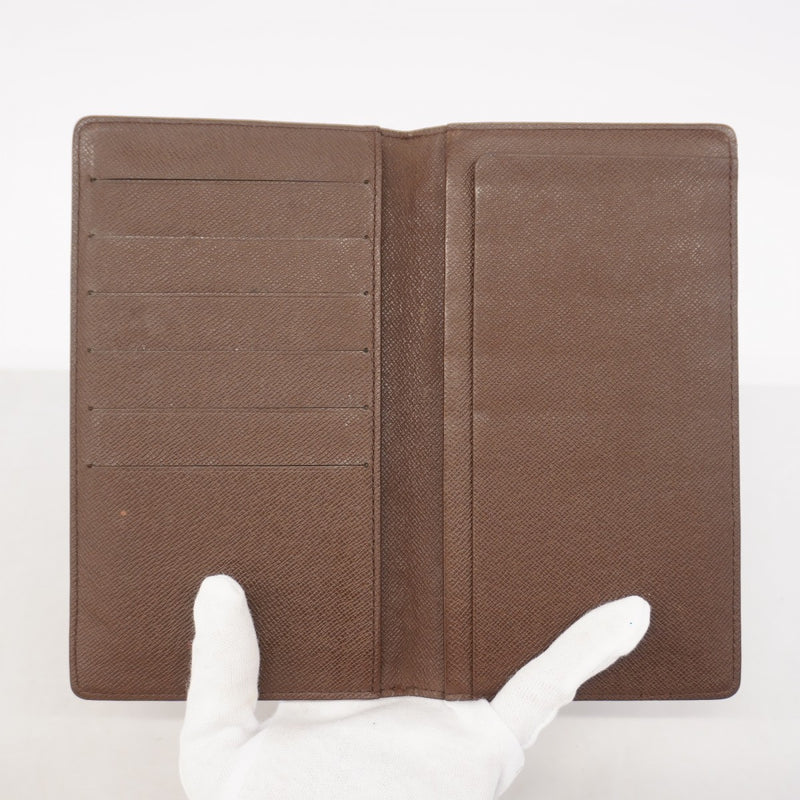 【6gc2994】ルイヴィトン 長札入れ ダミエ ポルトシェキエカルトクレディ N62226 エベヌ【中古】メンズ レディース ユニセックス