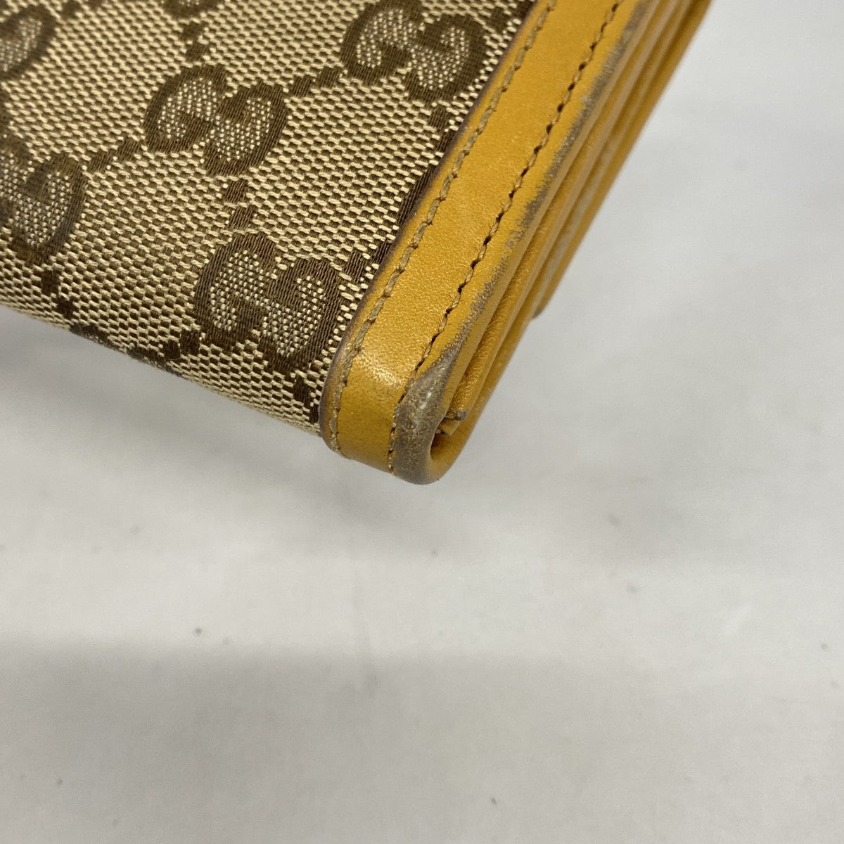 【6gc2999】グッチ 長財布 GGキャンバス 2824 31 1147 キャンバス ライトブラウン ゴールド金具【中古】レディース