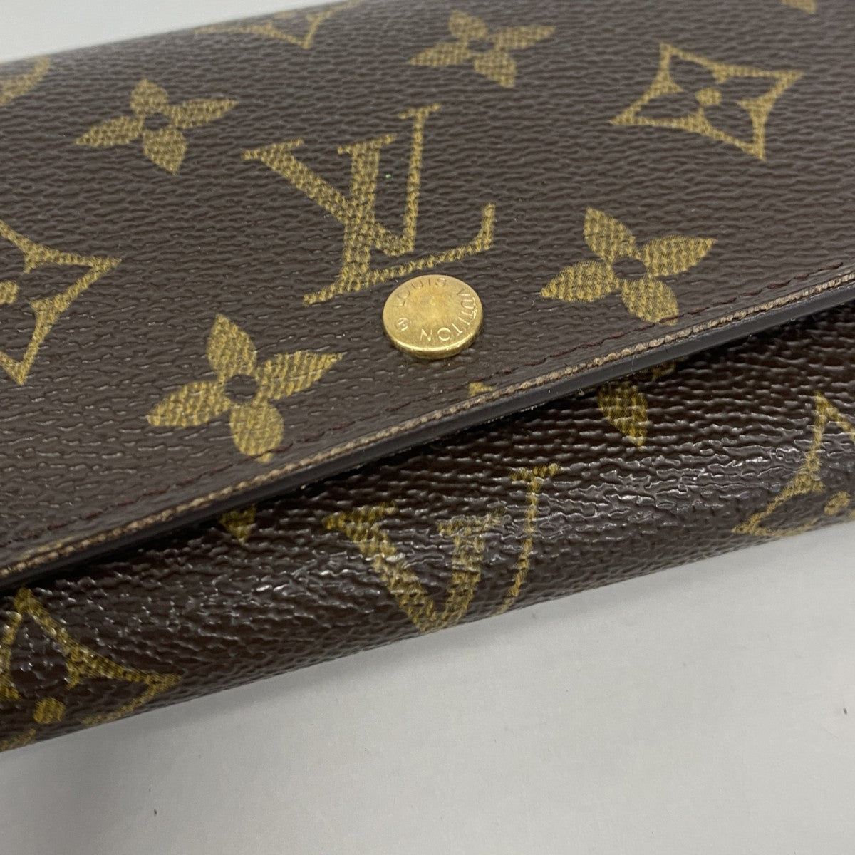 【6gc3000】ルイヴィトン 財布 モノグラム ポルトモネビエトレゾール M61730 ブラウン【中古】レディース