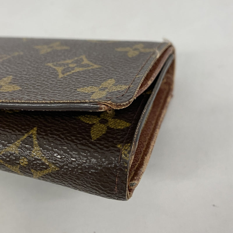 【6gc3000】ルイヴィトン 財布 モノグラム ポルトモネビエトレゾール M61730 ブラウン【中古】レディース