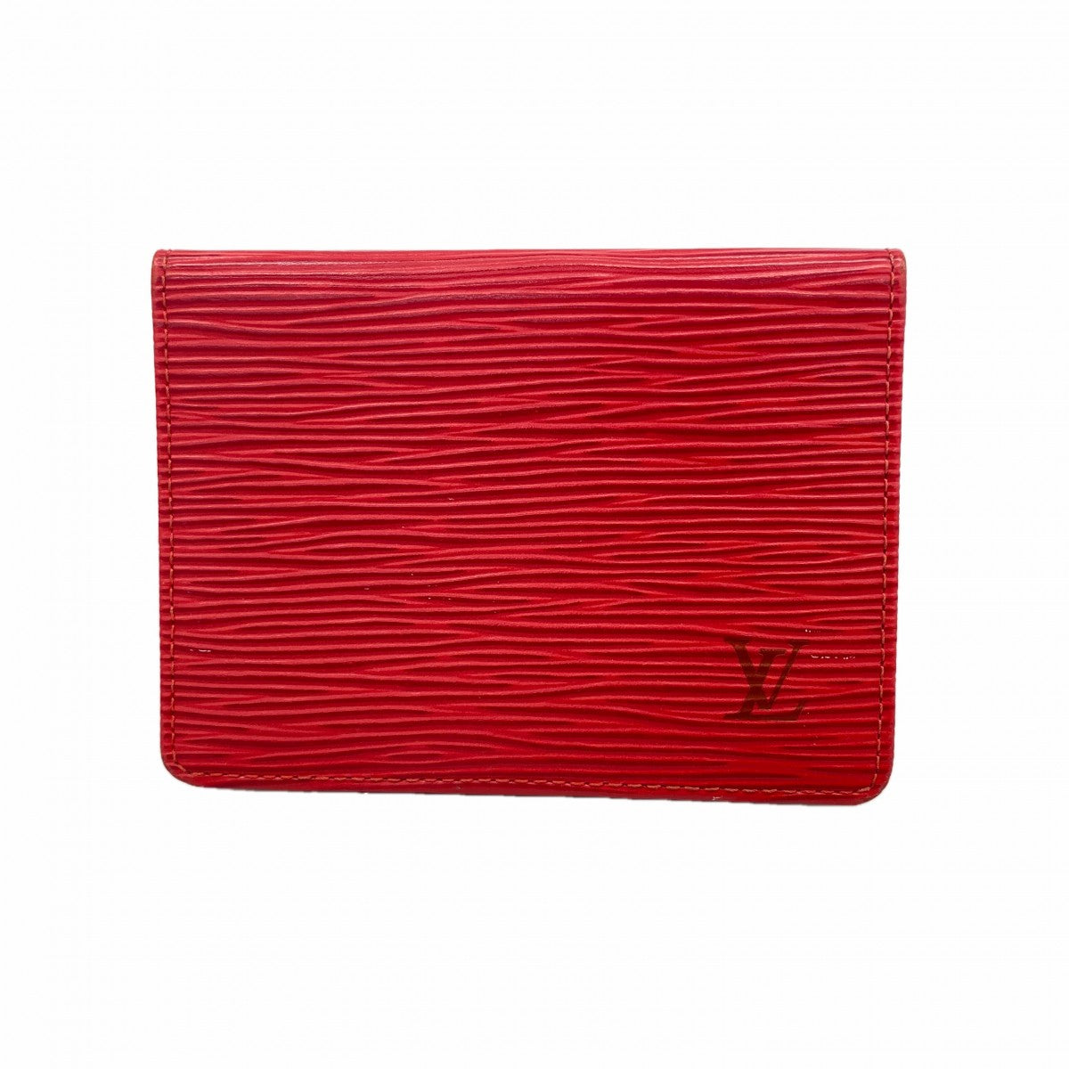 【6gc3026】ルイヴィトン カードケース エピ ポルト2カルト ヴェルティカル M63207 カスティリアンレッド【中古】メンズ レディース ユニセックス