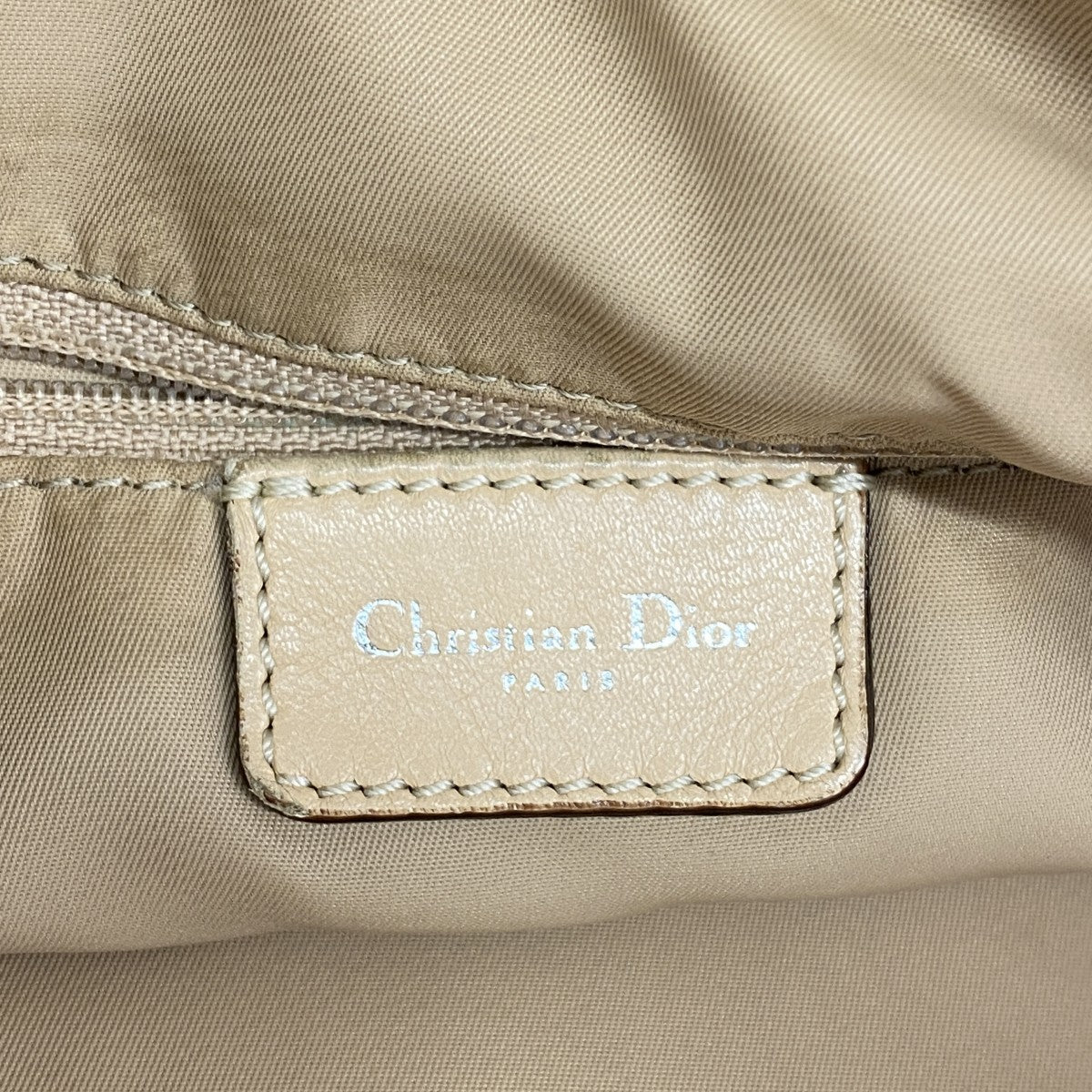 【6gc3027】クリスチャンディオール ショルダーバッグ トロッター ナイロンキャンバス ブラウン シルバー金具【中古】レディース