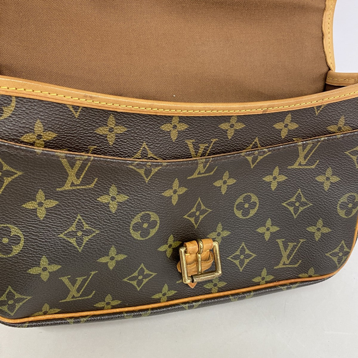 【6gc3031】ルイヴィトン ショルダーバッグ モノグラム ソローニュ M42250 ブラウン【中古】レディース