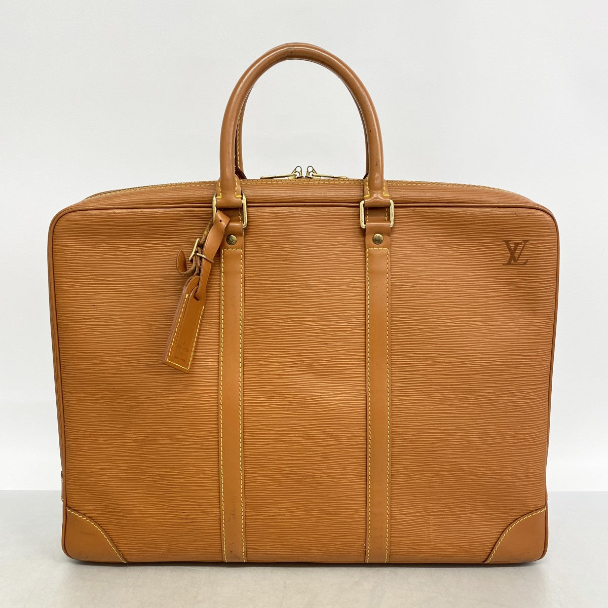 【6gc3034】ルイヴィトン ブリーフケース エピ ポルトドキュマンヴォワヤージュ M54478 ジパングゴールド【中古】メンズ