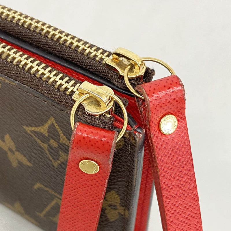 【6gc3035】ルイヴィトン 長財布 モノグラム ポルトフォイユアデル M61287 コクリコ【中古】レディース