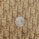 【6gc3038】クリスチャンディオール ショルダーバッグ トロッター ナイロンキャンバス ブラウン シルバー金具【中古】レディース