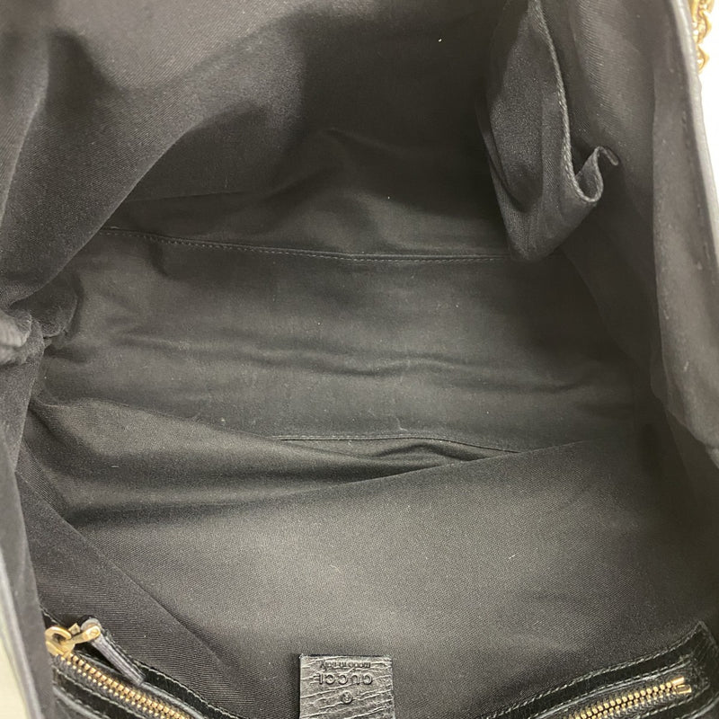 【6gc3039】グッチ トートバッグ GGキャンバス 137396 キャンバス ブラック ゴールド金具【中古】レディース
