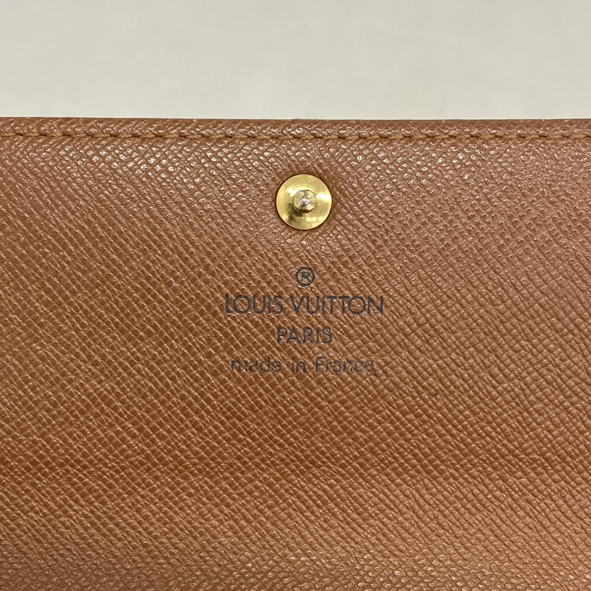 【6gc3045】ルイヴィトン 長財布 モノグラム ポシェットポルトモネクレディ M61725 ブラウン【中古】レディース