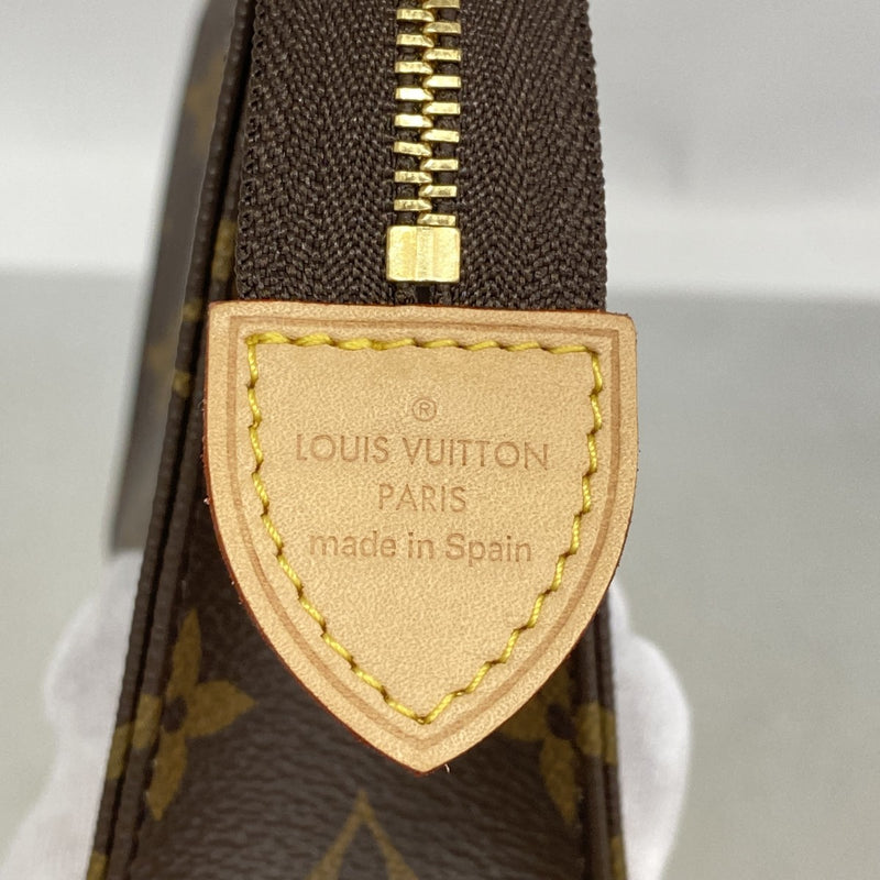 【6gc3051】ルイヴィトン ポーチ モノグラム ポシェットトワレット15 M47546 ブラウン【中古】レディース