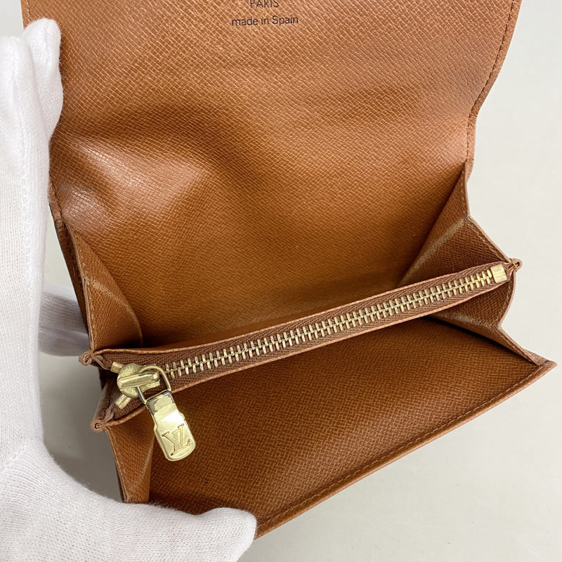 【6gc3055】ルイヴィトン コインケース モノグラム ポルトモネジップ M61735 ブラウン【中古】メンズ レディース ユニセックス